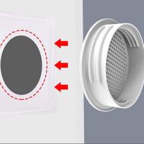Portable AC Window Kit Portable Air Conditioner Vent Window Kit Seal Panel Replacement Parts Adjustable Air Conditioner CN