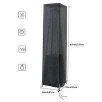Heater Cover Waterproof UV-Resistant Shield Winter Anti-UV Windproof Heater Covers For Outdoor Garden Yard Pathway Backyard