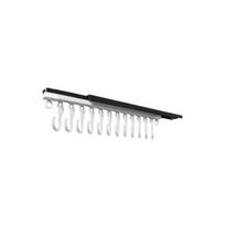 Push and Pull Sliding Rail S Hooks Plastic Non Punching Wall-mounted Jewelry Display Anti-Tangle Removable Hooks