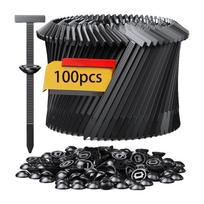 50/100/150/200pcs Multifunctional Nylon Zip Ties with Pin & Button Design  Resistant Zipties for Car Body & Daily Auto Fixing