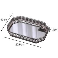 Beautiful Light Luxury Mirror Metal Tray Christmas Coffee Table Decorative Piece Special Occasions Dressing Table