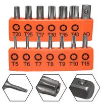 14pcs 25mm Torx Screwdriver Bits With Hole T5-T40 Electric Screw Driver 1/4Inch Adapter Extension Rod Hex Star Spanner Tools China Mainland