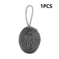 1/3/6Pcs Grease Removal Tool Steel Wool Ball Stainless Steel Dishwashing Balls For Heavy-duty Remove Grease Burnt Stains Kitchen