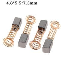 Power Tools Carbon Brush 4Pcs For Electric Motor Jade Engraving Metal 4.8*5.5*7.3mm Mini Drill Rotary Tool Straight Grinder