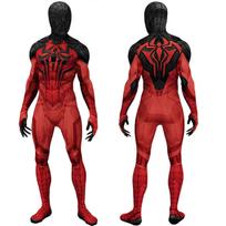 Marvel Rivals Scarlet Spiderman Cosplay Superhero 3D Printed Spandex Bodysuit PS5 GAME Costume Spider Outfits Halloween Costume 130 raudona