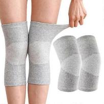 Bambukiniai kelių įtvarai, 2 vnt. sportiniai kelių įtvarai vyrams ir moterims, kelių atrama osteoartritui, elastiniai kelių įtvarai (XL)