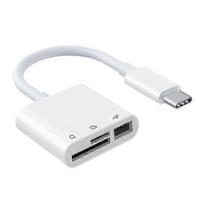 USB C 3 in 1 Hub Converter Type-C Adapter SD Card Reader For MacBook Pro Laptop