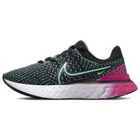 (WMNS) Nike React Infinity Run Flyknit 3 'Black Pink Prime Dynamic Turquoise' Women's DD3024-003 EU 35.5