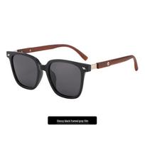 Trendy Wood Grain Polarized Sunglasses: UV Protection for Women's Square & Round Faces, Men's Driving Edition 2026