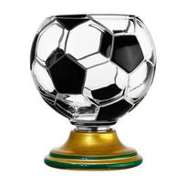 3D Rotating Ball Glass Cup, Creative Soccer Basketball Baseball Golf Design Glass Tumbler, 300ml Lead-Free Drinking Mug for Sports Fans A