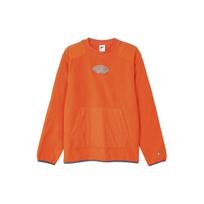 Nike CNY Chinese New Year's Edition Therma-Fit Logo Embroidered Loose Fleece Sports Round Neck Pullover Orange Men's DQ5062-817 L