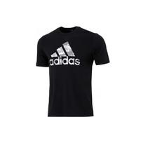adidas M Camo Bos G T Camouflage Logo Printing Sports Round Neck Short Sleeve Black Men's HE2370 XS