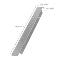 2Pcs Stainless Steel Food Pan Divider Bars 7.09 Inch Heavy Duty Commercial Kitchen Steam Table Adapter Bars for Restaurant
