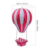 2Pcs Aluminum Foil Balloon Hot Air Balloon Shape Balloons Decor Photo Props Party Decor Balloons other