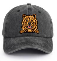 Funny Adjustable Printed Lovely Chow Chow Dog Owner Baseball CapGreat Birthday or Christmas Surprise for Friend or Coworker Adjustable