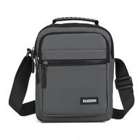 Business Men's Messenger Bag - Spacious Crossbody Sling with Multiple Organizer Pockets pilka spalva