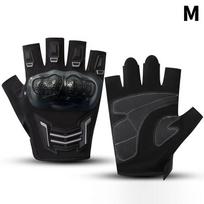 Outdoor Sports Protective Half Finger Gloves For Men Women Universal Open Finger Resistant Motorcycle Bike Gloves