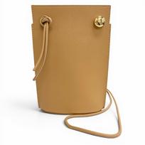 Pristine LOEWE Shoulder Bag Pebble Dice Pocket Anagram Metal warm CPBPR12X01 Used