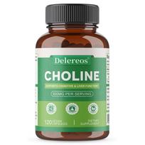 Choline (As L+Choline Bitartrate) 500 Mg Dietary Supplement, 120 Capsules Per Bottle 120 Capsules