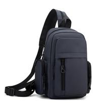 Adjustable Strap Chest Bag, Multi-functional Backpack, Sports Bag, Backpack, Zipper Anti-theft Pocket, Suitable for Daily Commut mėlyna