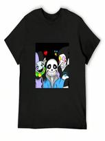 Lovely Sans, Jevil And Spamton T-Shirt Man T Shirt Funny Gifts Oversized unisex Tshirt S įvairiaspalvis