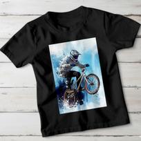BMX Rider Jump Cycling Sports Boys T-Shirt Extreme Action Tee XL