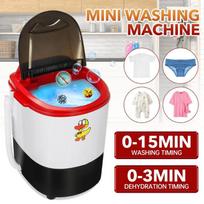 220V 4.5kg Mini Household Small Single-tube Timing Semi-automatic Mini Shoe Washer Baby Laundry Washing Machine Red single knob