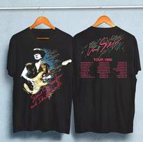 Vaughan Ray Stevie 1990 Tour Step Vintage T-Shirt Reprints Gift for Fans All Siz XXXXL