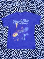 Purple Rain Princas Revoliucija Marškinėliai Vyriški M Violetinė Juosta Hip Hop Licencijuoti 80-tieji S blue