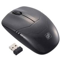 Silent Wireless Mouse, Blue LED, Black, Medium Size, PC-SMWBMS33-K 01-3590, OHM Electric