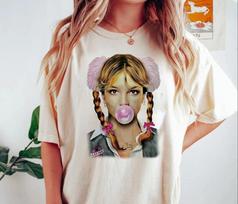 Retro Y2k Britney Spears bubblegum Graphic Unisex T-shirt S-5XL M