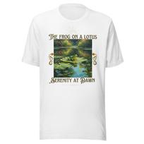 The Frog on a Lotus-Serenity at Dawn-Unisex Children's Children's T  Children's T-shirt 150