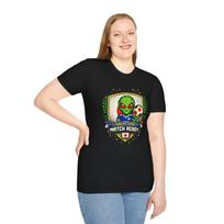 Japan Retro Arcade Alien Soccer Crest Children's Children's T  Children's T-shirt | Insert Coin Football Match 150