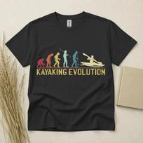 Kayaking Evolution Children's Children's Children's T  Children's T-shirt Funny Kayak Gift Paddle Sports Gildan Cotton Top 160