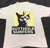 Reti 1990 m. „Butthole Surfers“ trumpomis rankovėmis balti S-5XL dydžio marškinėliai S