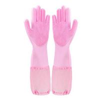 Pet Bathing Gloves, Silicone Hair Removal and Massage Gloves, High-Density Teeth Cleaning Gloves, Pet Grooming Gloves for Cats and Dogs rožinė