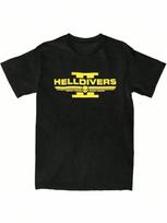 Helldivers 2 Game Fans For unisex Wounisex T Shirt Game Enthusiast Fashionable Casual Summer Round Neck Short Sleeve unisex Tee Tops S įvairiaspalvis