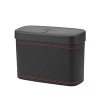 Multi-functional car press-down storage box PU leather vehicle trash can, seat back and door hanging storage box, press-down juoda