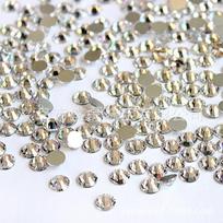 Transparent White Czech Glass Flat Back Rhinestones SS3-SS30 for DIY Phone Stickers SS6 (1440 pieces)