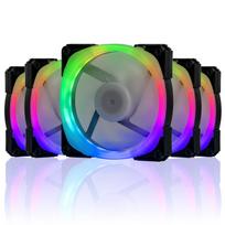 Novonest ARGB PC Case Fan, 120mm, 6-pin Connector, Cooling Fan, Motherboard AURA Sync SyncRemote Control, Silent, 25mm Thick, Transparent Frame, High