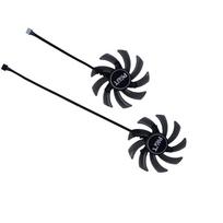 2-pieceset, Video Card Fan, GPU Cooler, VGA Cooler, DIY Graphics Card Fan, for Palit GTX 1660Ti DUAL OC 6G, Palit RTX 2060 DUAL OC 6G, Palit RTX 2060