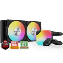 MONTECH HyperFlow ARGB 240mm Liquid CPU Cooler, Dual Fan, Addressable RGB, Black [Authorized Japanese Distributor] HyperFlow ARGB 240 (B)