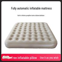 Rechargeable Inflatable Camping Air Mattress with Built-in Pump chaki