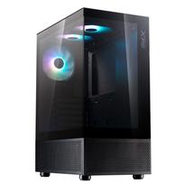 XPG INVADER X MINI ATX Mid-Tower PC Case with 5 ARGB Fans, Black - BKCWW