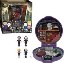 Polly Pocket Collector Playset, Addams Family Compact, Special Edition with 4 Character Figures and 10 Accessories