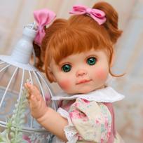 Cloveray 18-inch (45cm) Cute Reborn Doll, Dressable Clothes Baby Doll, Rural Retro Style Vinyl Doll, Toy, Birthday Present Gift (Name: Rosie)