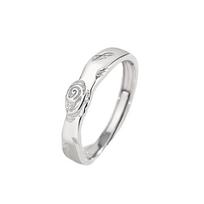 Tichia Butterfly & Rose S925 Sterling Silver Adjustable Couple Rings - Unique Niche Design Adjustable Open Size
