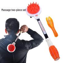 Retractable Meridian Massage Hammer with Finger Massager for Hand Therapy Customizable