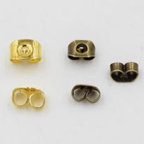 Metal Butterfly Earring Backs - DIY Jewelry Accessories Small (3.7*5mm, Hole 0.5) ~5000 pcs/bag