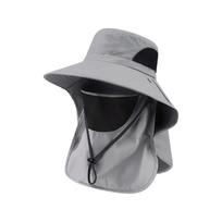 Summer Sun Hats UV Protection Outdoor Hunting Fishing Cap For Men Women Hiking Camping Visor Bucket Hat Neck Flap Fisherman Hat